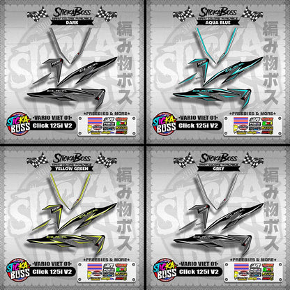 CLICK 125i V2 DECALS ( VARIO VIET 01 )【WITH FREEBIES】