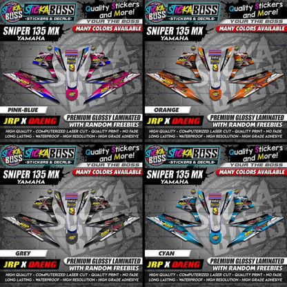 Sniper 135 MX Thailand Decals ( JRP x DAENG )【WITH FREEBIES】