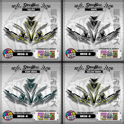 MIO 4 DECALS ( THAI POLICE CONCEPT )【WITH FREEBIES】