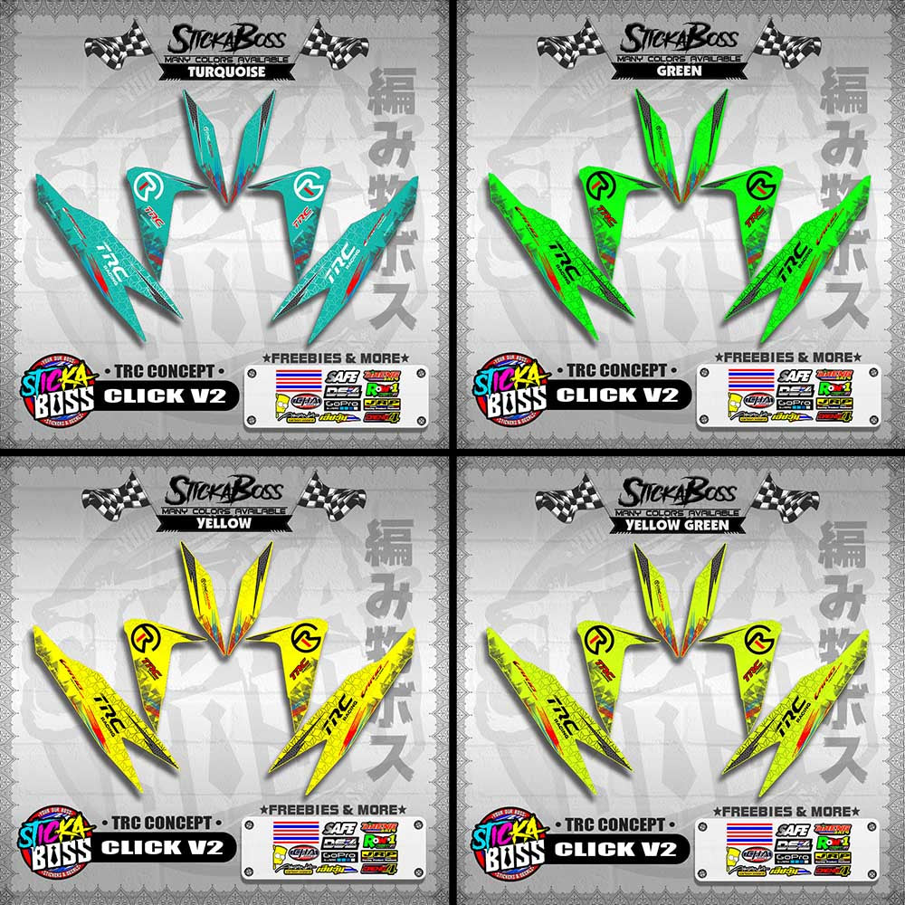 CLICK V2 DECALS ( TRC CONCEPT )【WITH FREEBIES】