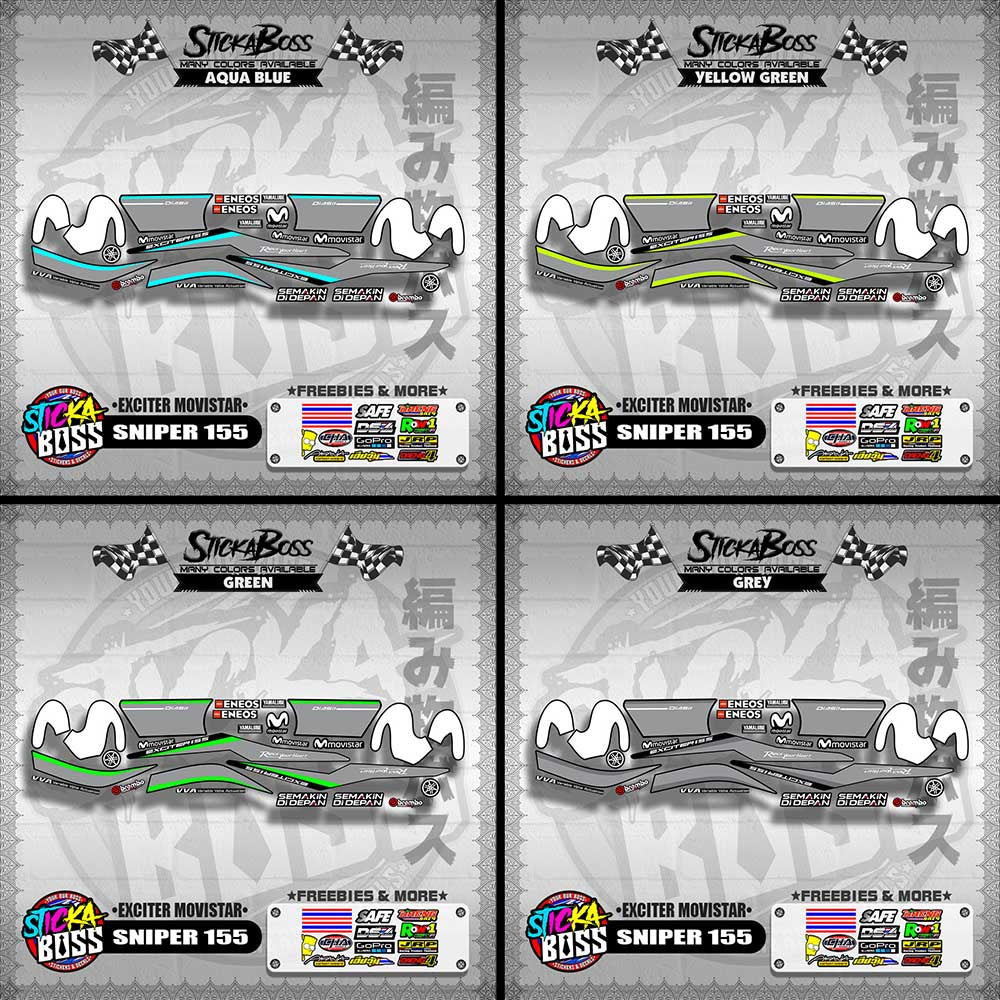 SNIPER 155 DECALS ( EXCITER MOVISTAR )【WITH FREEBIES】