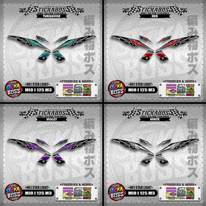 MIO I 125 M3 STICKER DECALS ( 001 STAR LIGHT )【WITH FREEBIES】