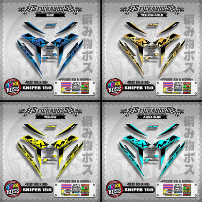 SNIPER 150 DECALS ( VER1 MX KING )【WITH FREEBIES】MALAYSIAN CONCEPT/Y15ZR/EXCITER 150