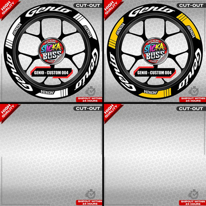 GENIO MAG STICKER SET ( 2 MAGS ) - CUSTOM 004 | VINYL WATERPROOF CUT-OUT DECALS