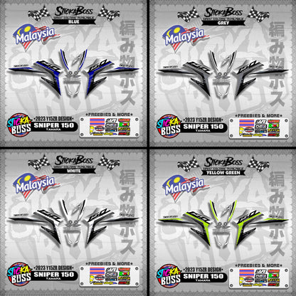 SNIPER 150 DECALS ( 2023 Y15ZR DESIGN )【WITH FREEBIES】
