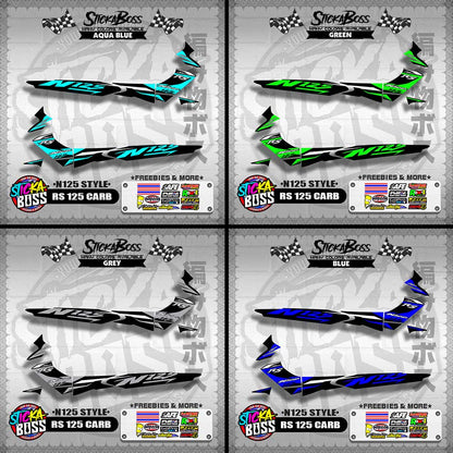 RS 125 CARB DECALS ( N125 STYLE )【WITH FREEBIES】