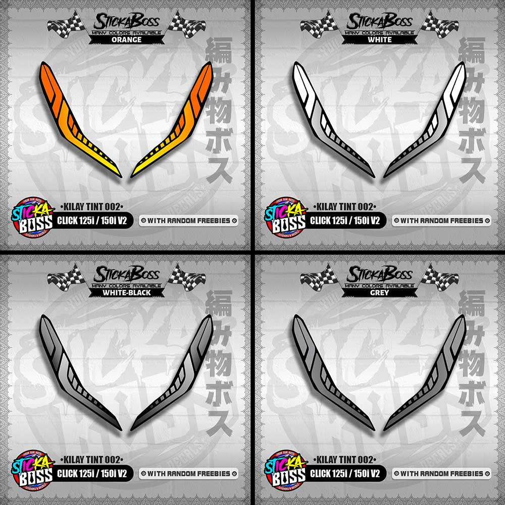 CLICK 125i / 150i V2 (KILAY TINT 002) TRANSPARENT【WITH FREEBIES】