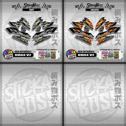 NMAX V2 DECALS ( NEW HOTWHEELS )【WITH FREEBIES】