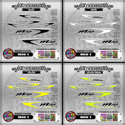 【PREMIUM UV PRINT】TRANSPARENT MIO 1 STICKER DECALS ( STYLE CULTURE )【WITH FREEBIES】