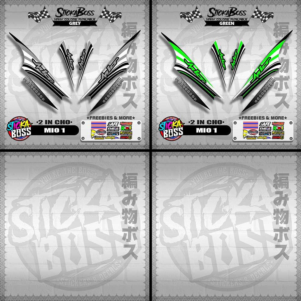 MIO 1 DECALS ( 2 IN CHO )【WITH FREEBIES】