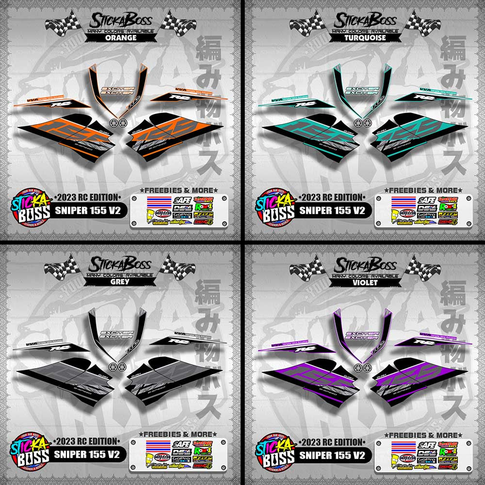 SNIPER 155 V2 DECALS ( 2023 RC EDITION )【WITH FREEBIES】