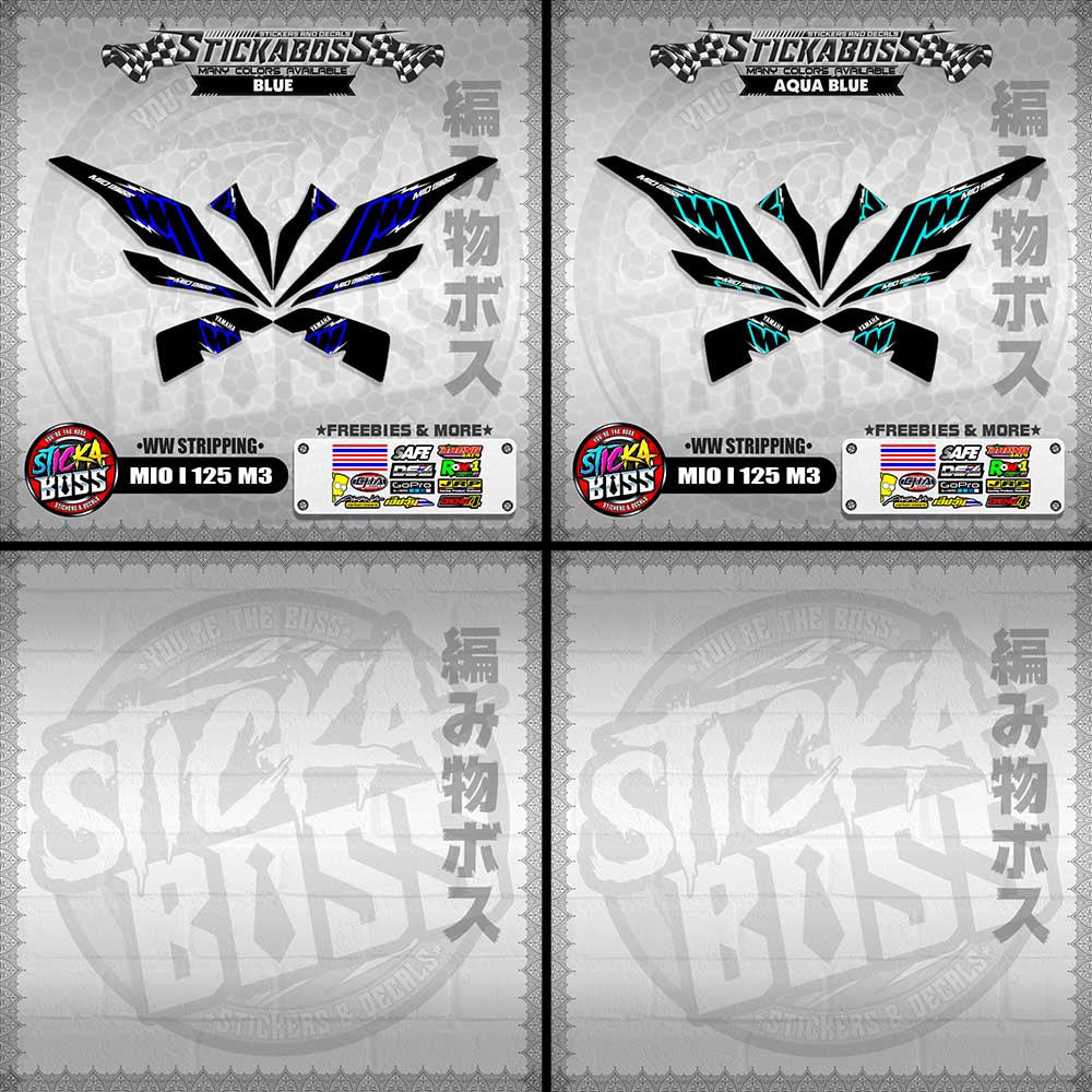 MIO I 125 M3 STICKER DECALS ( WW STRIPPING )【WITH FREEBIES】