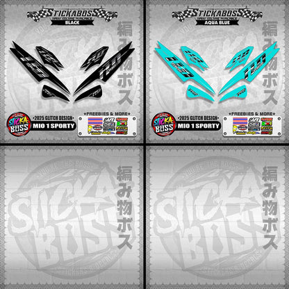 MIO 1/SPORTY/ SMILE STICKER DECALS ( 2025 GLITCH DESIGN )【WITH FREEBIES】