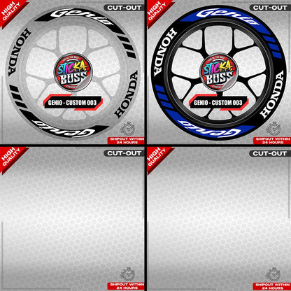 GENIO MAG STICKER SET ( 2 MAGS ) - CUSTOM 003 | VINYL WATERPROOF CUT-OUT DECALS