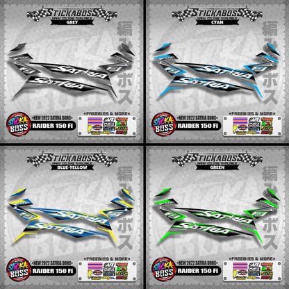 SUZUKI RAIDER 150 Fi STOCK DECAL (NEW 2022 SATRIA DOHC)【WITH FREEBIES】