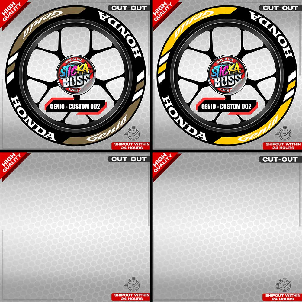 GENIO MAG STICKER SET ( 2 MAGS ) - CUSTOM 002 | VINYL WATERPROOF CUT-OUT DECALS