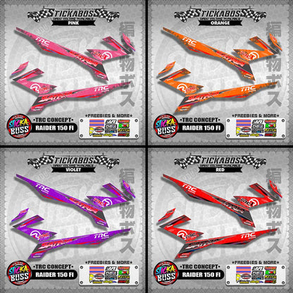 RAIDER 150 FI STICKER DECALS ( TRC CONCEPT SATRIA )【WITH FREEBIES】