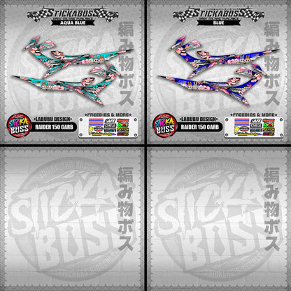 RAIDER 150 CARB STICKER DECALS ( LABUBU DESIGN )【WITH FREEBIES】