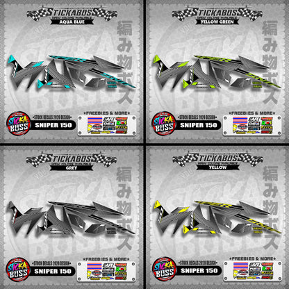 SNIPER 150 ( STOCK DECALS 2020 DESIGN ) 【WITH FREEBIES】