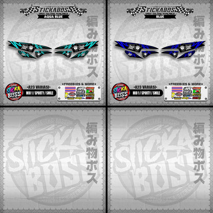 MIO 1 / SPORTY / SMILE INDO STICKER DECALS (A23 VARIASI)【WITH FREEBIES】