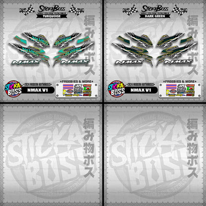 NMAX V1 DECALS ( 2024 MODERN HOTWHEELS )【WITH FREEBIES】