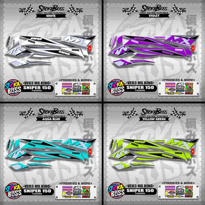 SNIPER 150 DECALS ( VER3 MX KING )【WITH FREEBIES】
