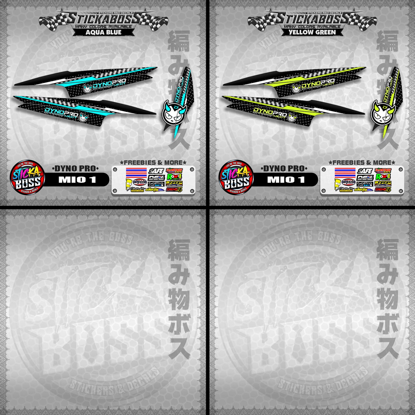MIO 1 STICKER DECALS ( DYNO PRO )【WITH FREEBIES】