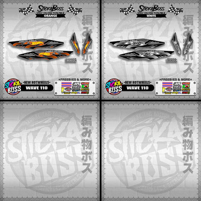 WAVE 110 DECALS ( NEW HOTWHEELS)【WITH FREEBIES】