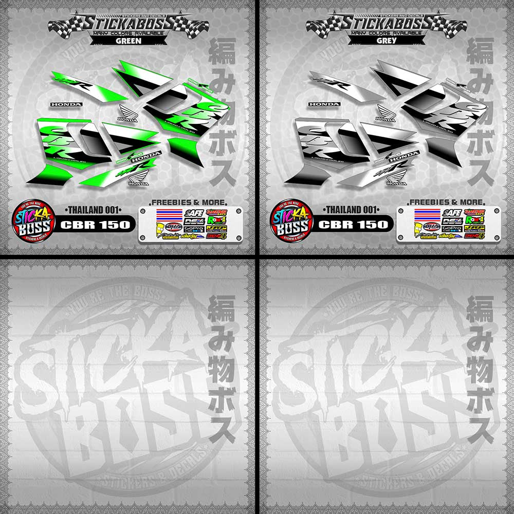 HONDA CBR 150 OLD DECALS ( THAILAND 001 )【WITH FREEBIES】