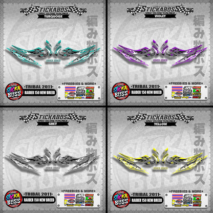 RAIDER 150 NEW BREED DECALS ( TRIBAL 2011 )【WITH FREEBIES】