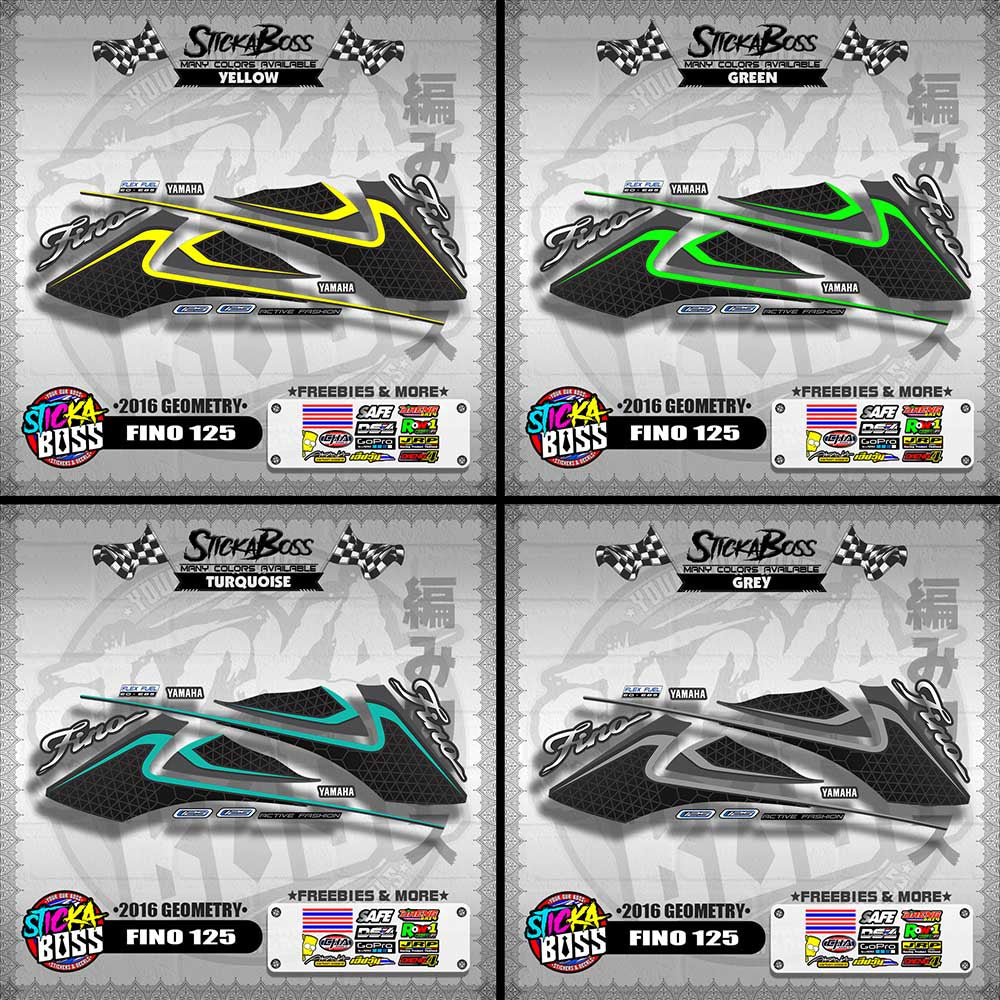 FINO 125 DECALS ( 2016 GEOMETRY )【WITH FREEBIES】