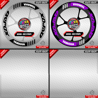 AEROX MAG STICKER SET ( 2 MAGS ) - 002 STRIPE | VINYL WATERPROOF CUT-OUT DECALS