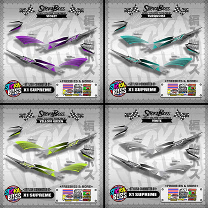 X1 SUPREME DECALS ( STYLISH COMMUTER 01 )【WITH FREEBIES】