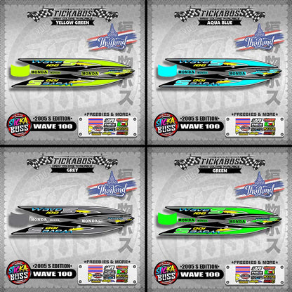 WAVE 100 THAILAND DECALS ( 2005 S EDITION )【WITH FREEBIES】