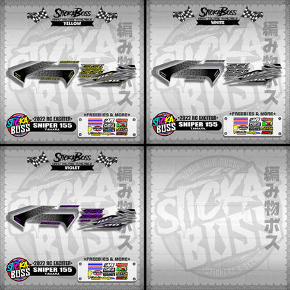 SNIPER 155 DECALS ( 2022 RC EXCITER )【WITH FREEBIES】