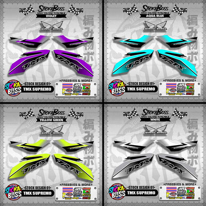 TMX SUPREMO DECALS  ( STOCK DESIGN 01 ) 【WITH FREEBIES】