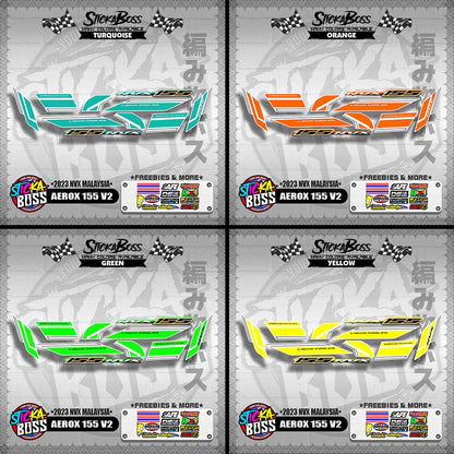 AEROX 155 V2 DECALS ( 2023 NVX MALAYSIA )【WITH FREEBIES】
