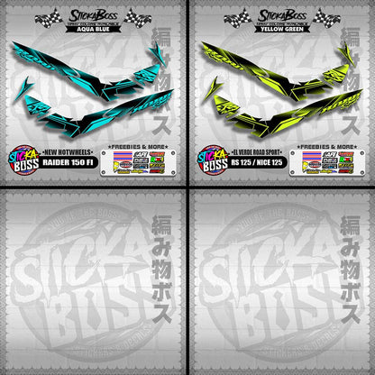 RS 125 / NICE 125 DECALS ( EL VERDE ROAD SPORT ) [ PREMIUM GLOSSY LAMINATED ]【WITH FREEBIES】
