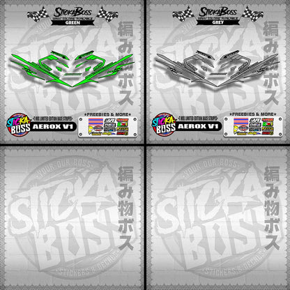 AEROX V1 DECALS ( NVX LIMITED EDITION RACE STRIPES )【WITH FREEBIES】