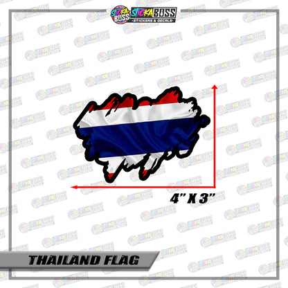 THAILAND FLAG STICKER | VINYL WATERPROOF STICKER |【PRINTED】