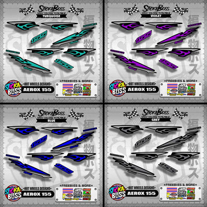 AEROX 155 DECALS ( HOT WHEELS DESIGNS )【WITH FREEBIES】
