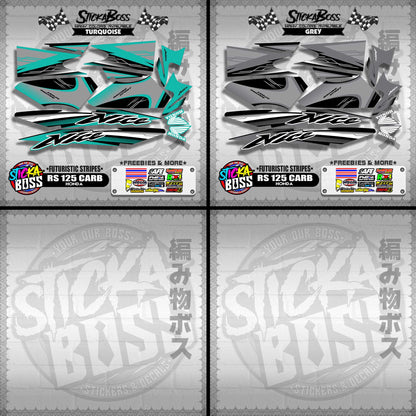 RS 125 THAI DECALS ( FUTURISTIC STRIPES )【WITH FREEBIES】