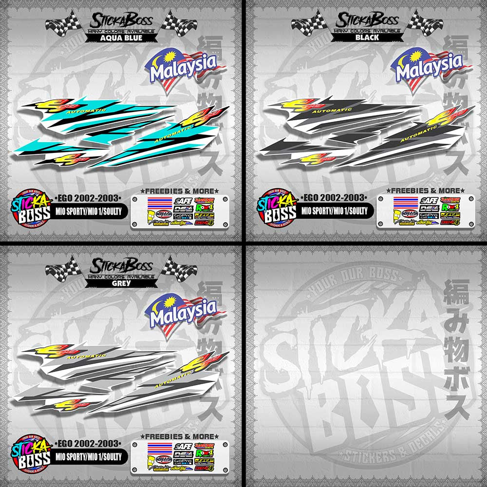 MIO SPORTY / MIO 1 / SOULTY DECALS ( EGO 2002-2003 )【WITH FREEBIES】