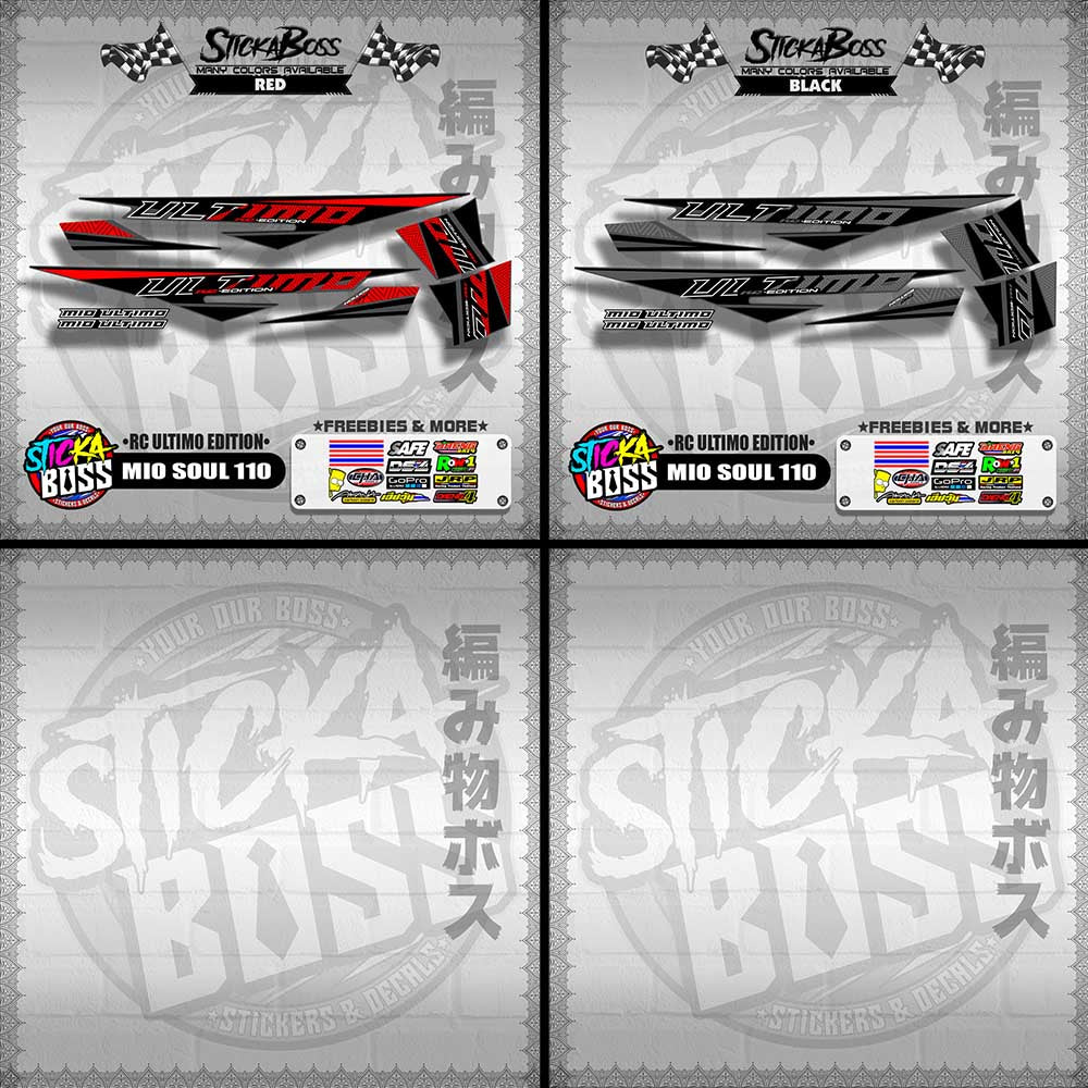 MIO SOUL 110 DECALS ( RC ULTIMO EDITION )【WITH FREEBIES】
