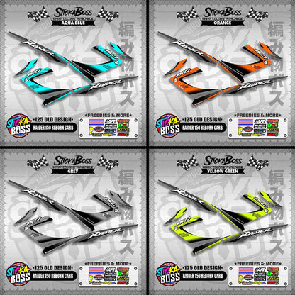 RAIDER 150 REBORN CARB DECALS ( 125 OLD DESIGN )【WITH FREEBIES】