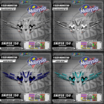 Sniper 150 Malaysian Decals ( Y15ZR MOVISTAR )【WITH FREEBIES】Malaysia Concept