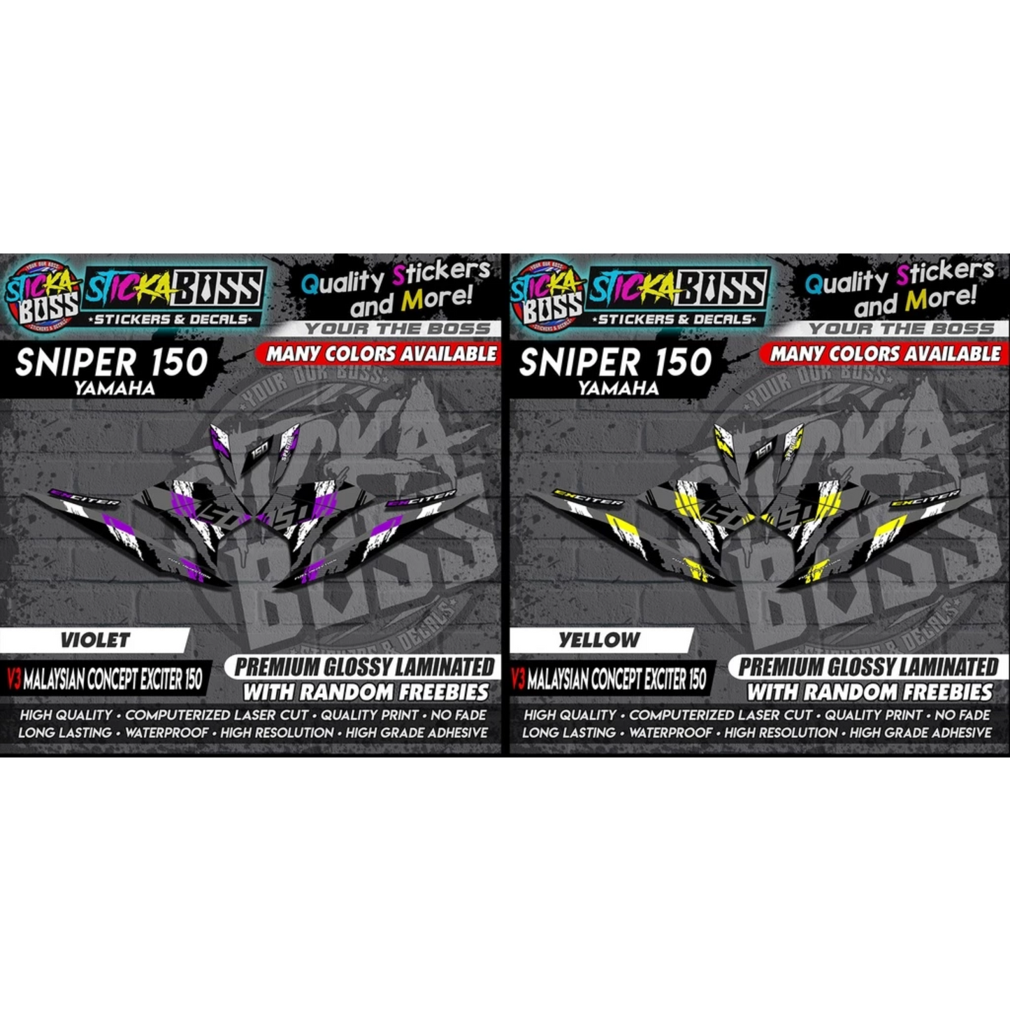 SNIPER 150 Decals 【 v3 Malaysian Concept EXCITER 150 】