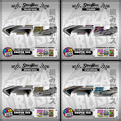 SNIPER 155 DECALS ( 2022 RC EXCITER )【WITH FREEBIES】
