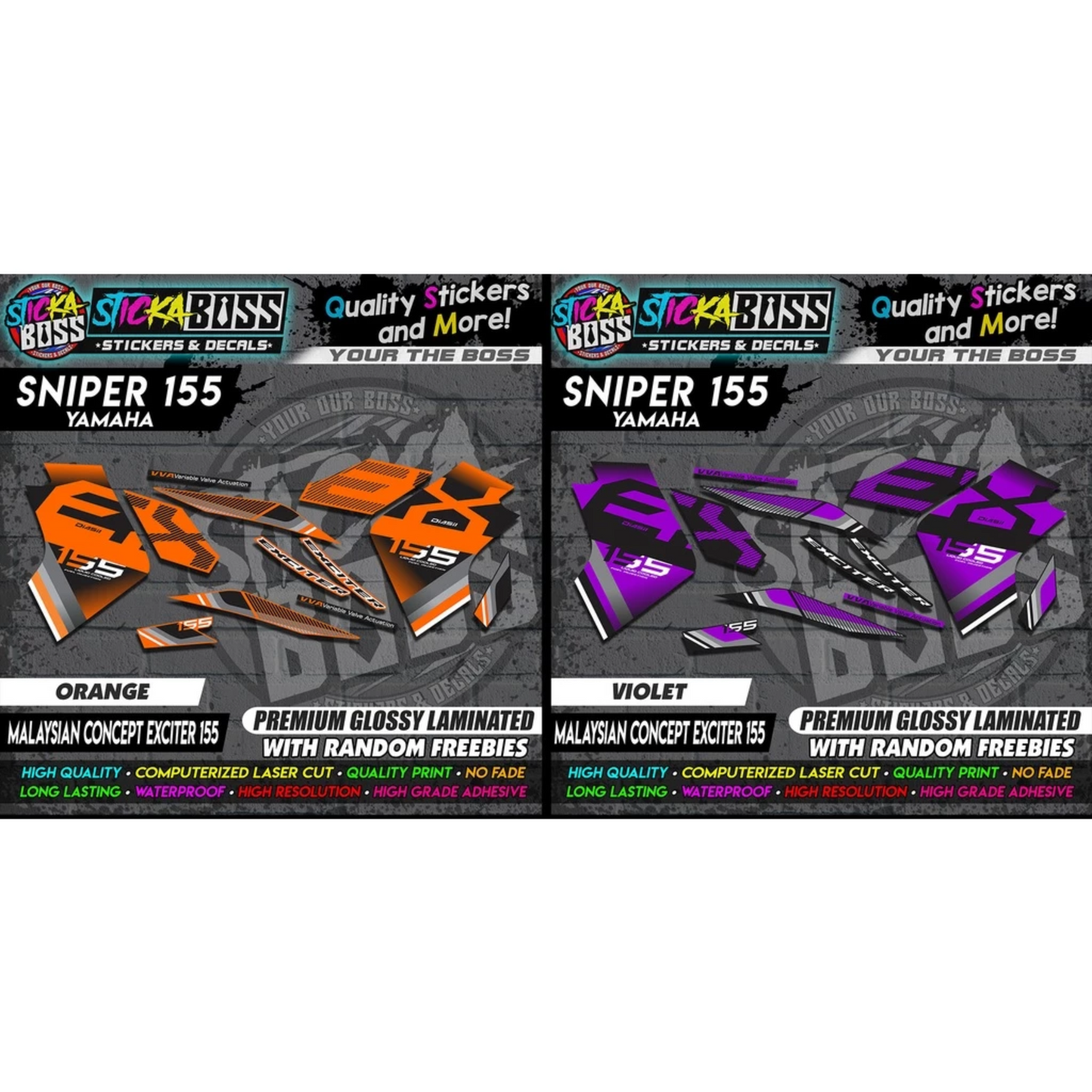 SNIPER 155 New Stock Decals [ MALAYSIAN CONCEPT EXCITER 155 ]