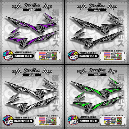 RAIDER 150 Fi DECALS ( MTV X AUN 01 )【WITH FREEBIES】